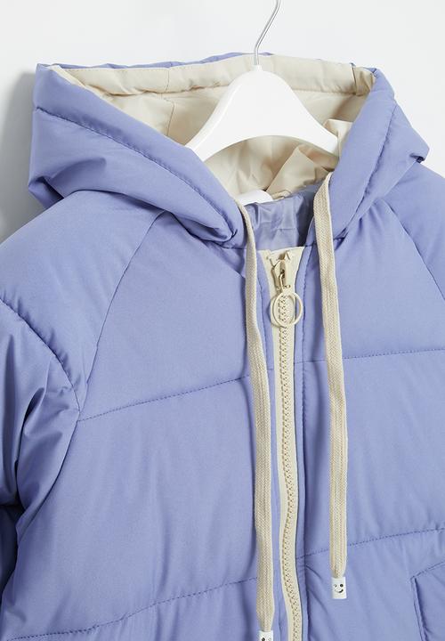 Pop Candy - Zip through midi puffer - blue