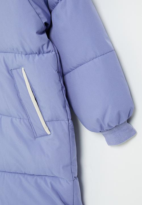 Pop Candy - Zip through midi puffer - blue