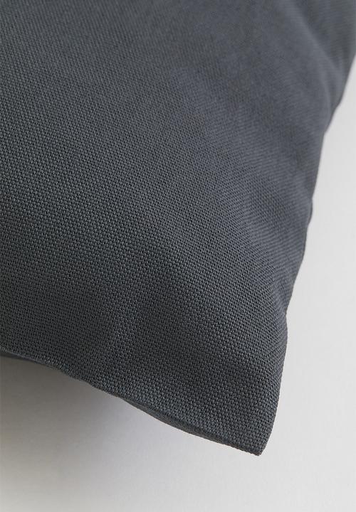 H&M - Cotton canvas cushion cover - grey