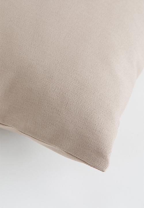H&M - Cotton canvas cushion cover - beige 