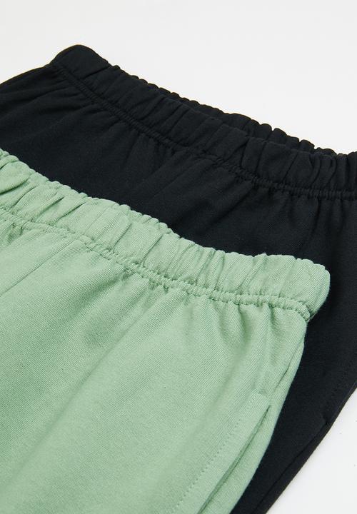 Superbalist - 2 pack jogger - black & fatigue