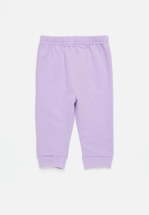 Superbalist - 2 pack plain trackpant - lilac & ight blue