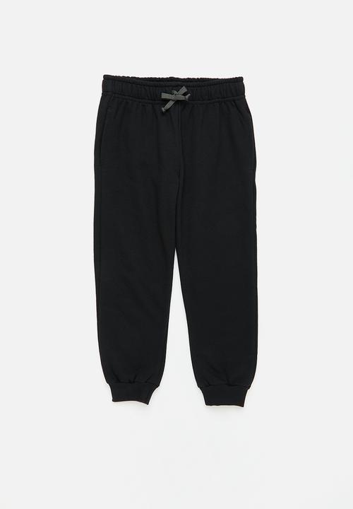 Superbalist - Younger boys 2 pack fleece jogger - black & charcoal