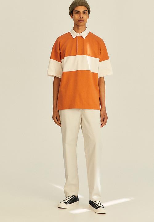 H&M - Relaxed fit twill pull-on trousers - light beige