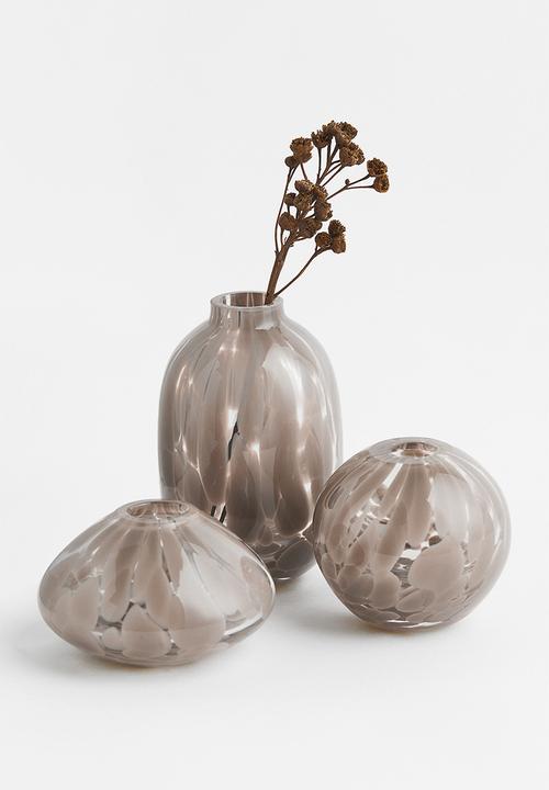 H&M - Patterned mini vase - beige/multi