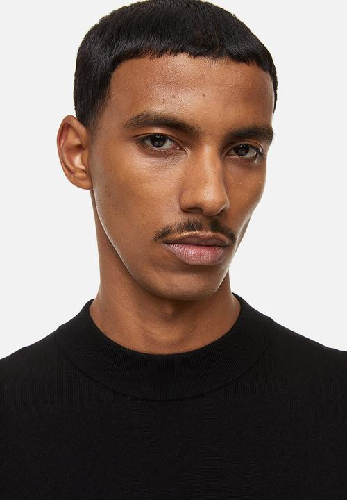H&M - Slim fit fine-knit turtleneck jumper - black