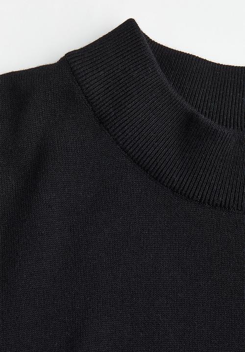 H&M - Slim fit fine-knit turtleneck jumper - black