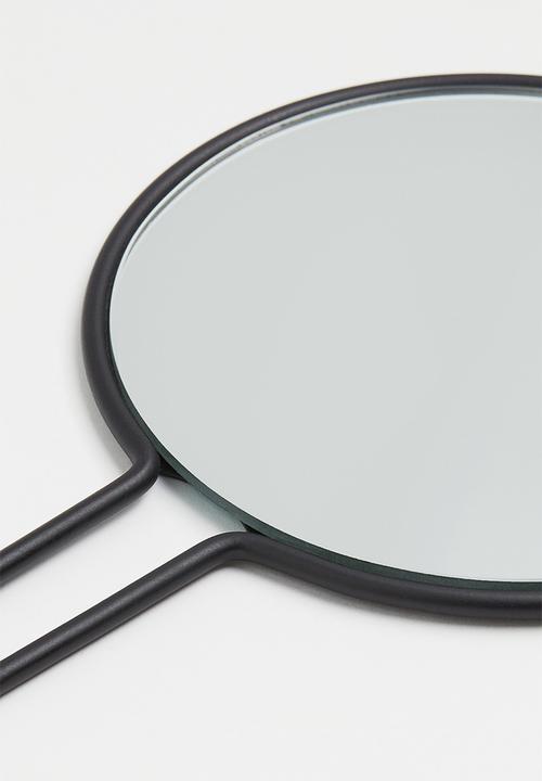 H&M - Metal wire hand mirror - black