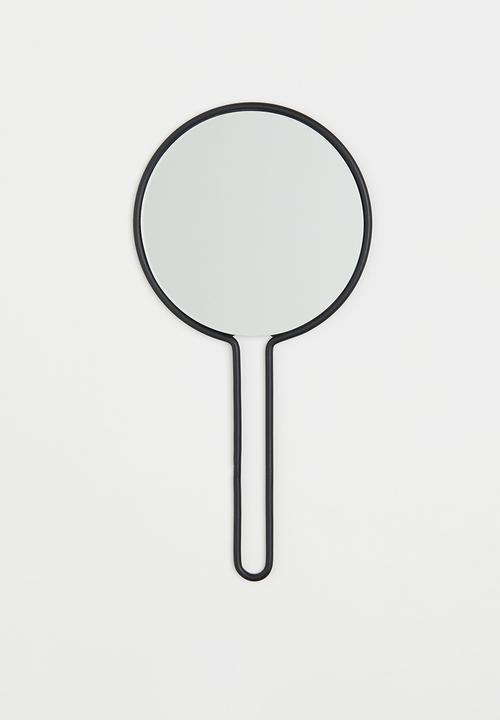H&M - Metal wire hand mirror - black