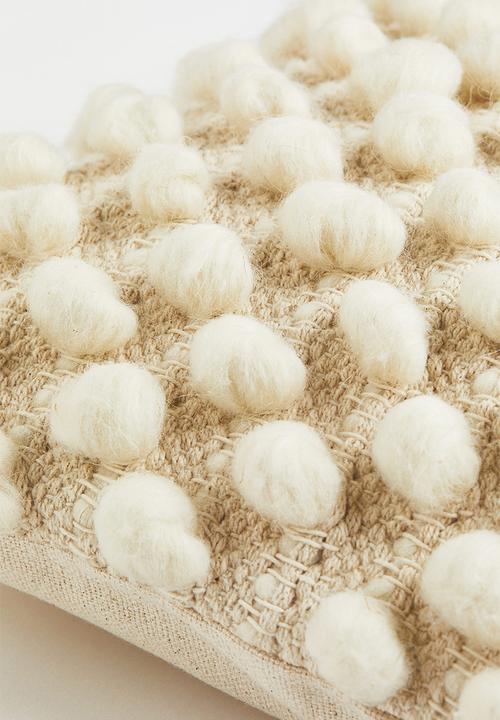 H&M - Wool-blend cushion cover - beige/multi