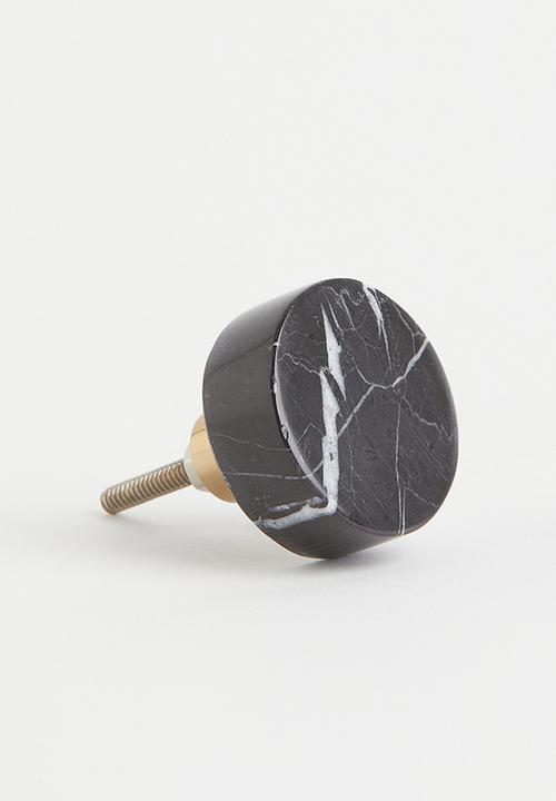 H&M - Marble knob - black