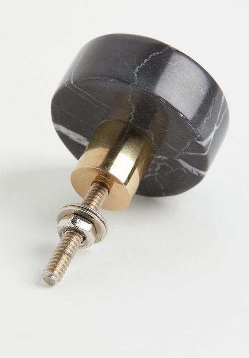 H&M - Marble knob - black