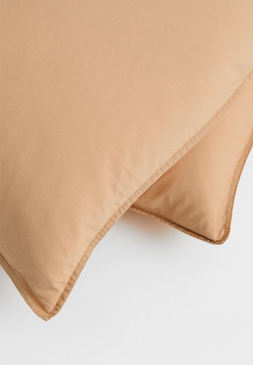 H&M - 2-pack cotton pillowcases - yellow