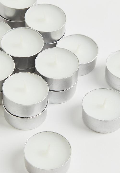H&M - 18-pack tealights - white