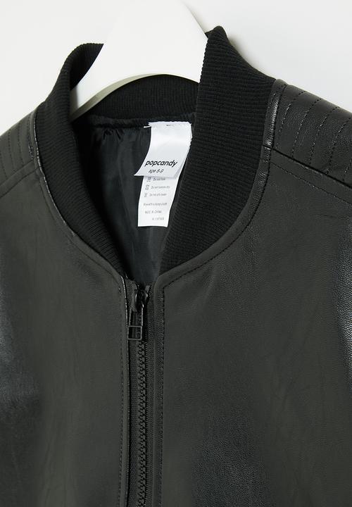 Pop Candy - Faux leather jacket - black