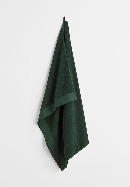 H&M - Cotton terry bath sheet - green