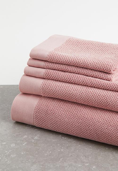 H&M - Cotton terry bath sheet - pink