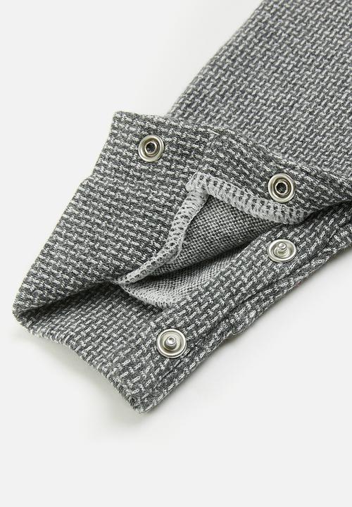 Pop Candy - Baby formal romper - grey
