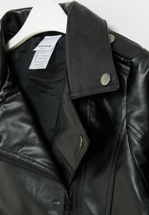 Pop Candy - Boys biker jacket - black