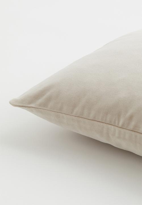H&M - Velvet cushion cover - beige
