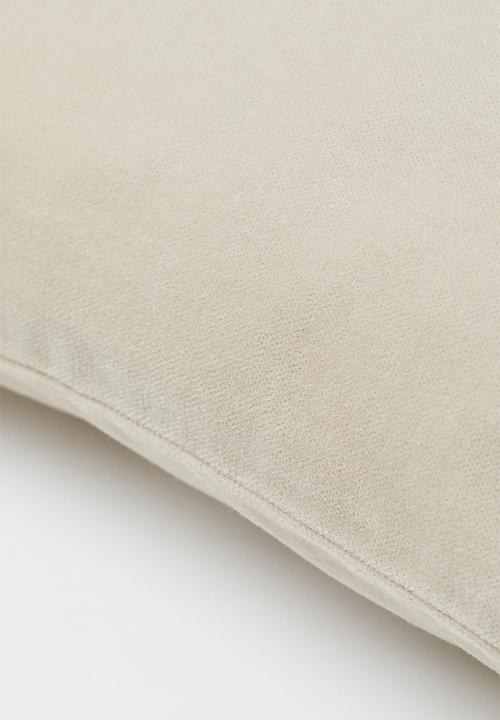 H&M - Velvet cushion cover - beige