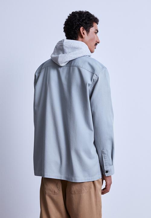 H&M - Regular fit overshirt - grey-blue