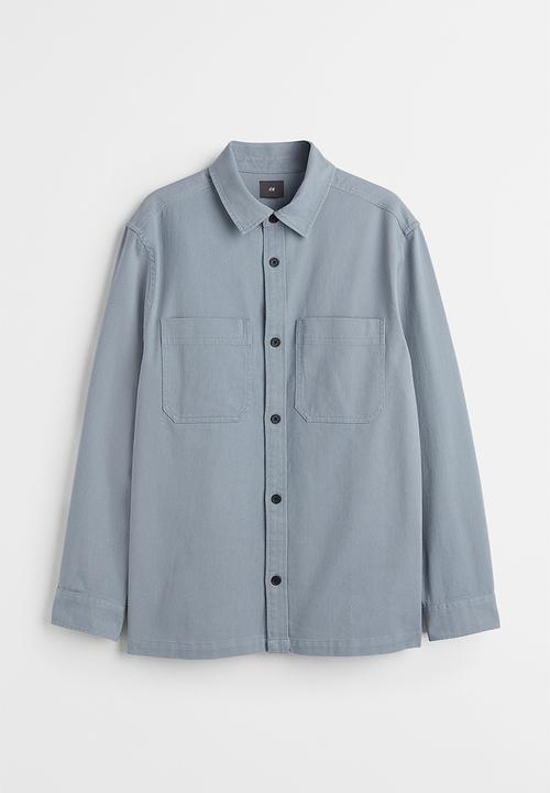 H&M - Regular fit overshirt - grey-blue