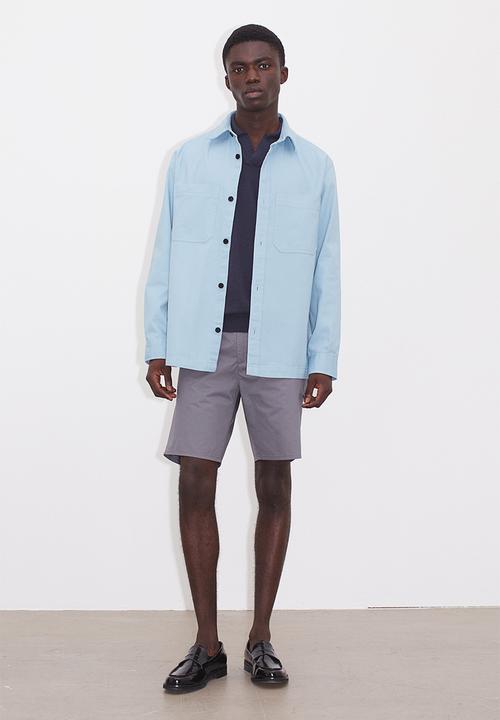 H&M - Regular fit overshirt - light blue