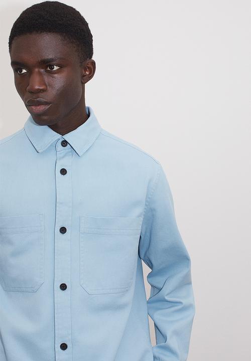 H&M - Regular fit overshirt - light blue