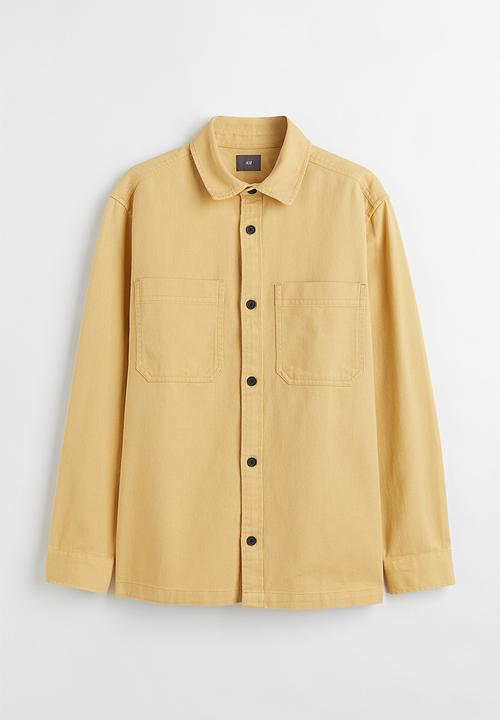 H&M - Regular fit overshirt - yellow