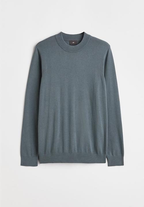 H&M - Slim fit fine-knit turtleneck jumper - grey