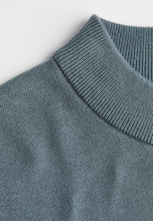 H&M - Slim fit fine-knit turtleneck jumper - grey
