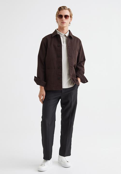 H&M - Slim fit polo shirt - light beige