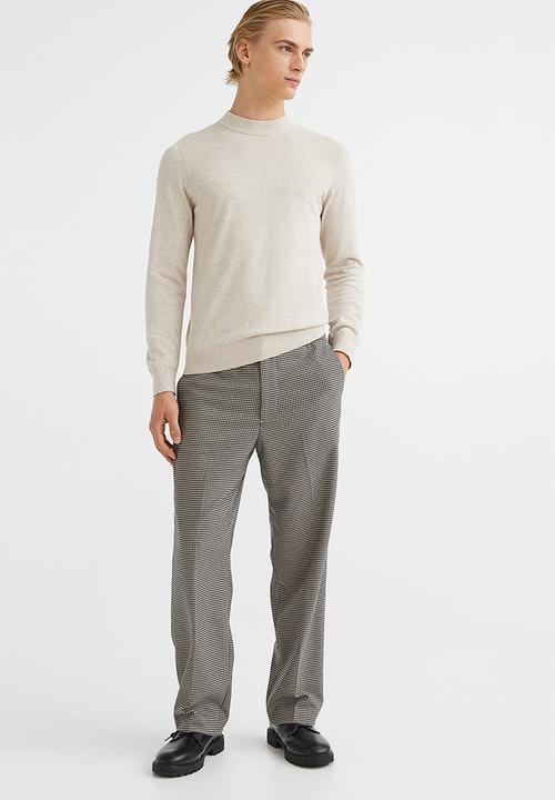 H&M - Slim fit fine-knit turtleneck jumper - light beige