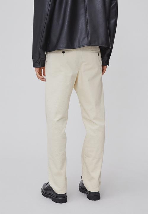 H&M - Regular fit corduroy trousers - cream