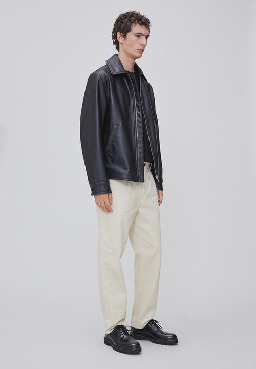 H&M - Regular fit corduroy trousers - cream