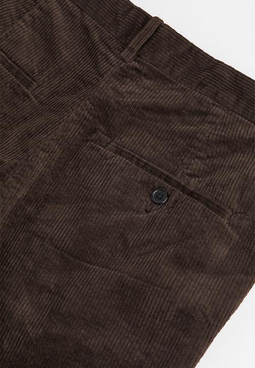 H&M - Regular fit corduroy trousers - dark brown