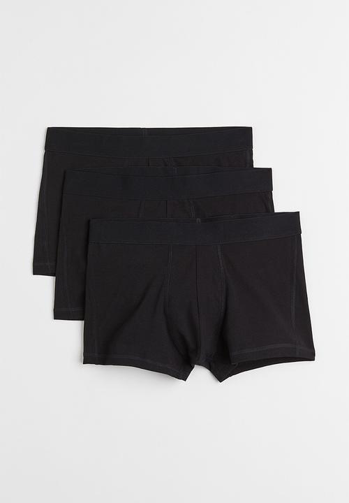 H&M - 3 Pack short trunks - black