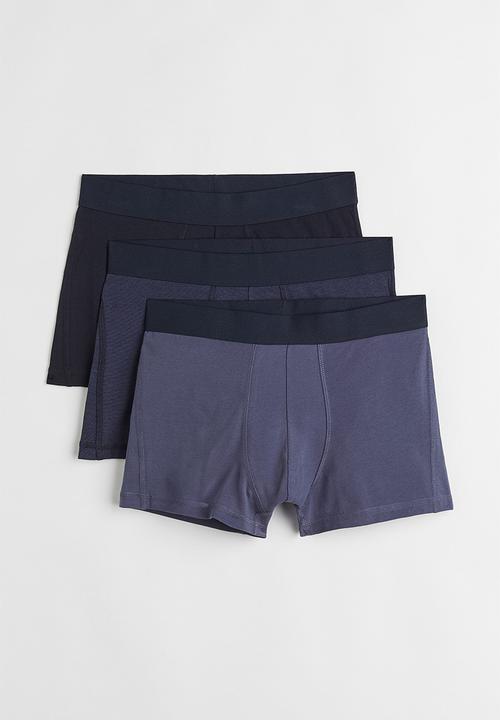 H&M - 3 Pack short trunks - dark blue