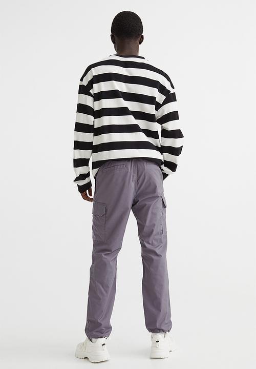 H&M - Regular fit ripstop cargo trousers - grey