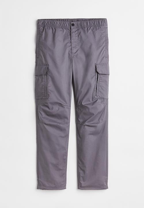 H&M - Regular fit ripstop cargo trousers - grey