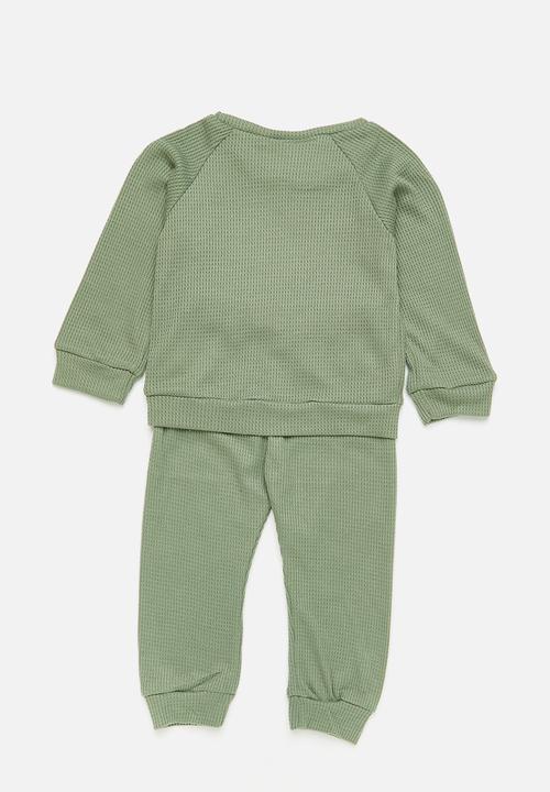 Pop Candy - Baby sweatset - olive