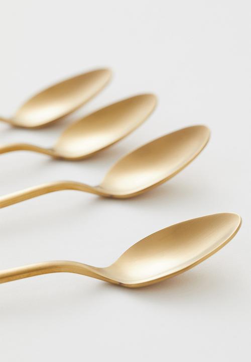 H&M - 4-pack teaspoons - gold