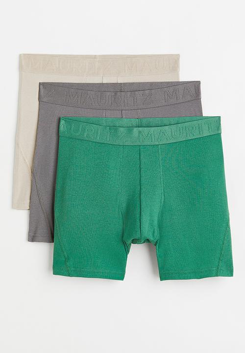H&M - 3 Pack lyocell-blend mid trunks - multi