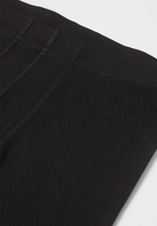 H&M - 3 Pack short cotton trunks - black