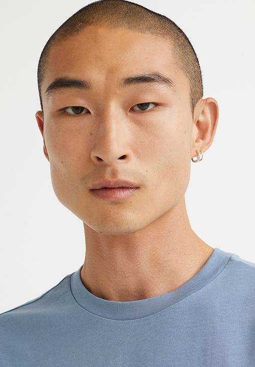 H&M - Regular fit round-neck T-shirt - blue