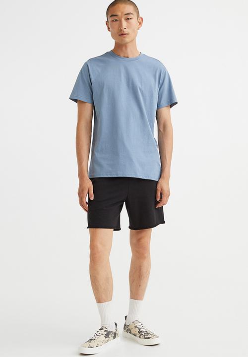 H&M - Regular fit round-neck T-shirt - blue