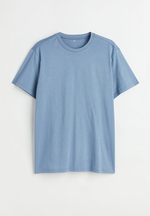 H&M - Regular fit round-neck T-shirt - blue