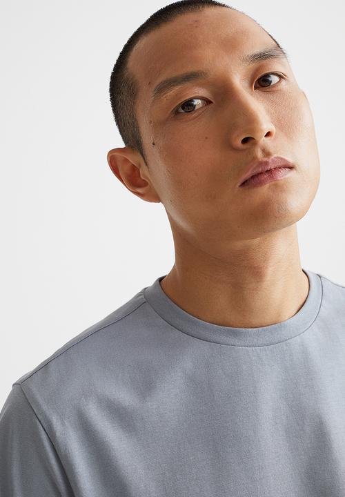 H&M - Regular fit round-neck T-shirt - grey