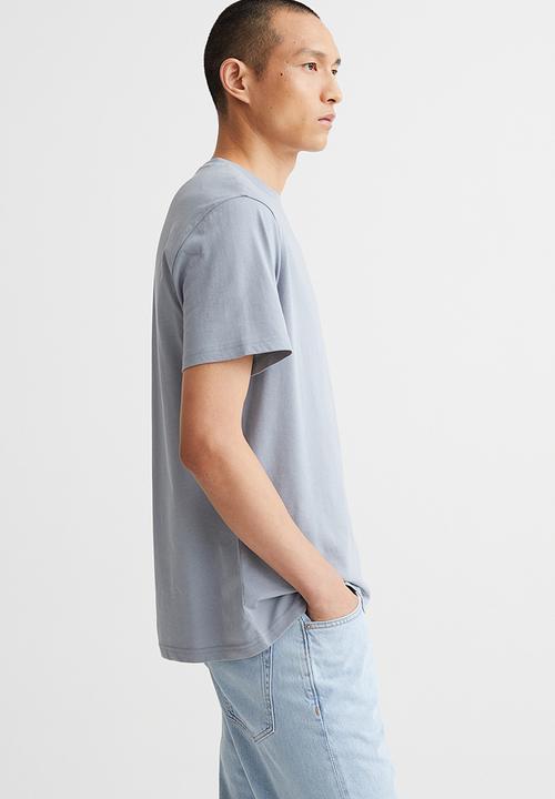 H&M - Regular fit round-neck T-shirt - grey